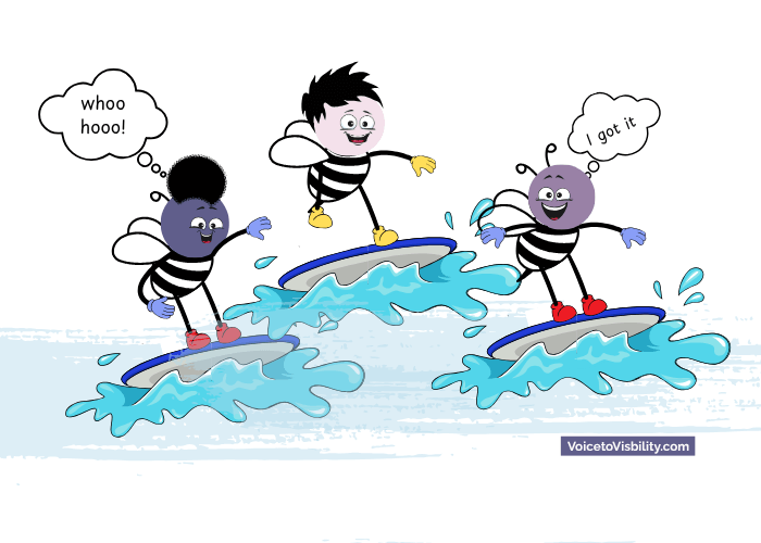 Surfing the waves Surfing the waves